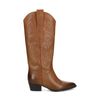 Cognac leren cowboylaarzen