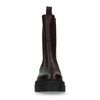 Donkerbruine leren chelsea boots