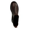 Donkerbruine leren chelsea boots