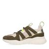 Groene sneakers met roze details