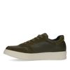 Donkergroene leren sneakers
