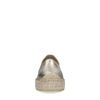 Gouden leren platform espadrilles