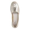Gouden leren platform espadrilles