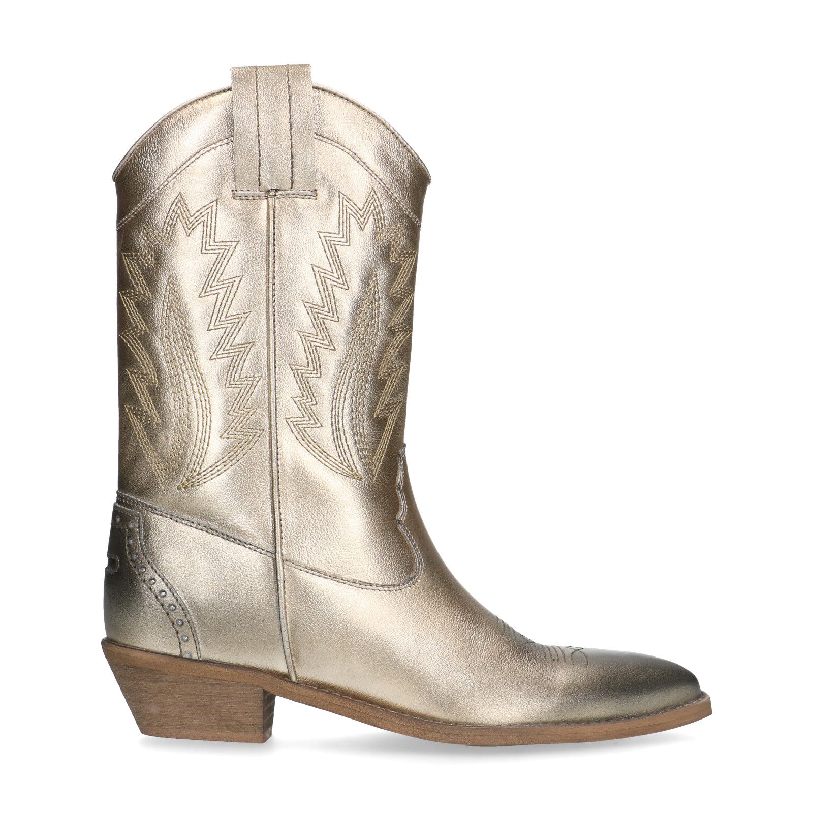 Schoenen damesschoenen Laarzen Cowboy & Westernlaarzen Metallic Gold Western Cowboy Boots // Gold cowboy boots Gold cowboy boots 