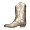 Goudkleurige leren cowboy laarzen