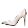 Goudkleurige leren pumps