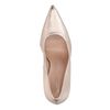 Goudkleurige leren pumps