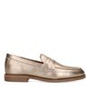 Goudkleurige leren penny loafers