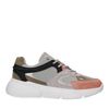 Grijze sneakers met roze details