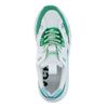 Groene sneakers met metallic details