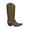 Donkergroene leren cowboylaarzen - limited edition