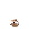 Roze sandalen met gouden details