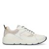 Off white leren sneakers met details