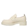 Latte leren loafers