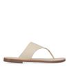 Off white leren teenslippers