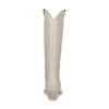 Off white leren cowboylaarzen met stiksels