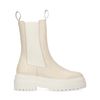 Off white leren chelsea boots