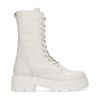 Off white leren veterlaarsjes