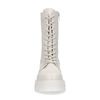 Off white leren veterlaarsjes