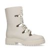 Latte leren cut out boots