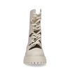 Latte leren cut out boots