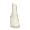 Off white leren chelsea boots met hak
