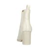 Off white leren chelsea boots met hak