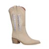 Beige leren cowboylaarzen