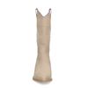 Beige leren cowboylaarzen