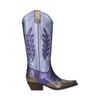 Paarse metallic cowboylaarzen