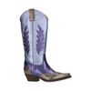 Paarse metallic cowboylaarzen