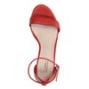 Rode sandalen met hak