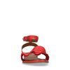 Rode sandalen met ruffles