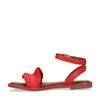 Rode sandalen met ruffles
