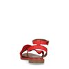 Rode sandalen met ruffles