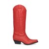 Rode leren cowboylaarzen