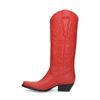 Rode leren cowboylaarzen
