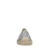 Grijze espadrilles met snakeskin