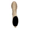 Hoge taupe laarzen met grove zool