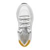 Witte dad sneakers met okergeel detail