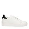Witte sneakers met lak detail