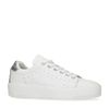 Witte platform sneakers met details