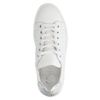 Witte platform sneakers met details