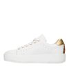 Witte plateau sneakers met details