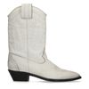 Witte cowboylaarzen met geborduurde details