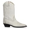 Witte cowboylaarzen met geborduurde details