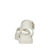 Witte leren plateau sandalen