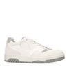 Witte sneakers met grijze details