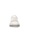 Witte sneakers met grijze details