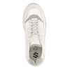 Witte sneakers met grijze details